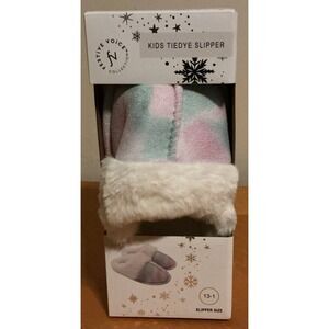 Festive Voice Collection Kids Tie Dye Slippers, 13-1 Size,‎ New In Package